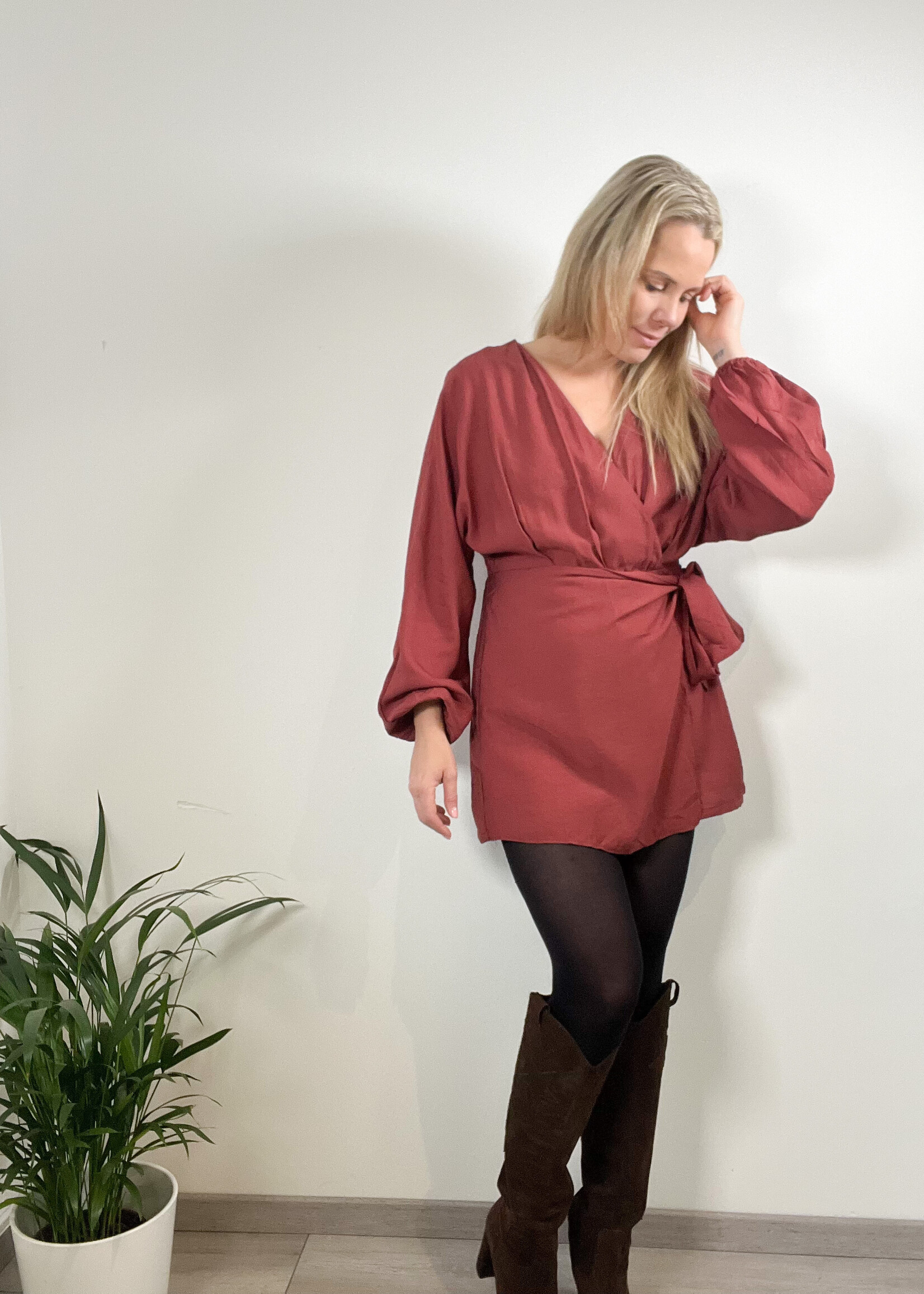 ANA RED COMBIDRESS