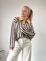 STRIPES WITH YELLOW POLO JUMPER