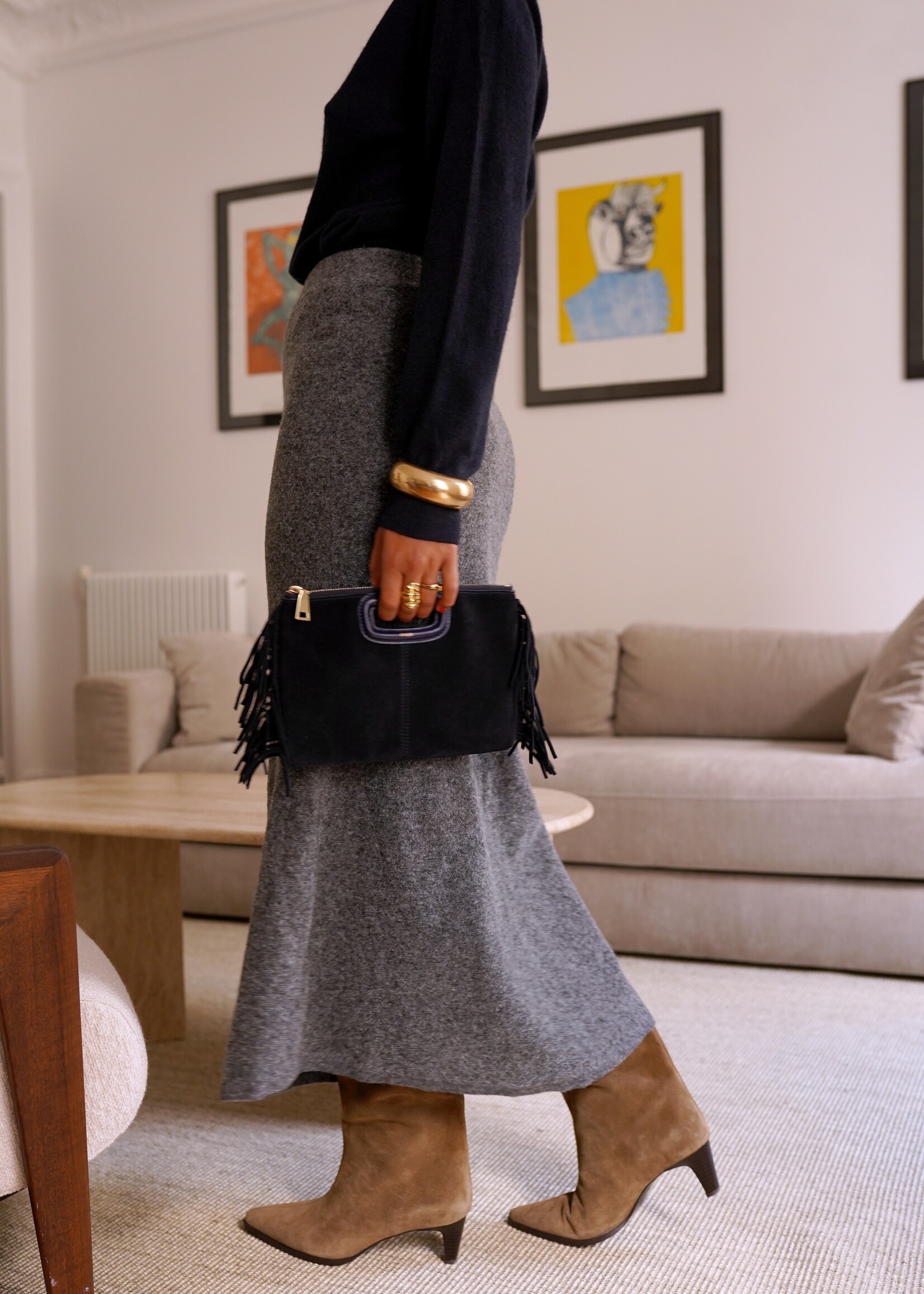 FONCE GREY SKIRT one size