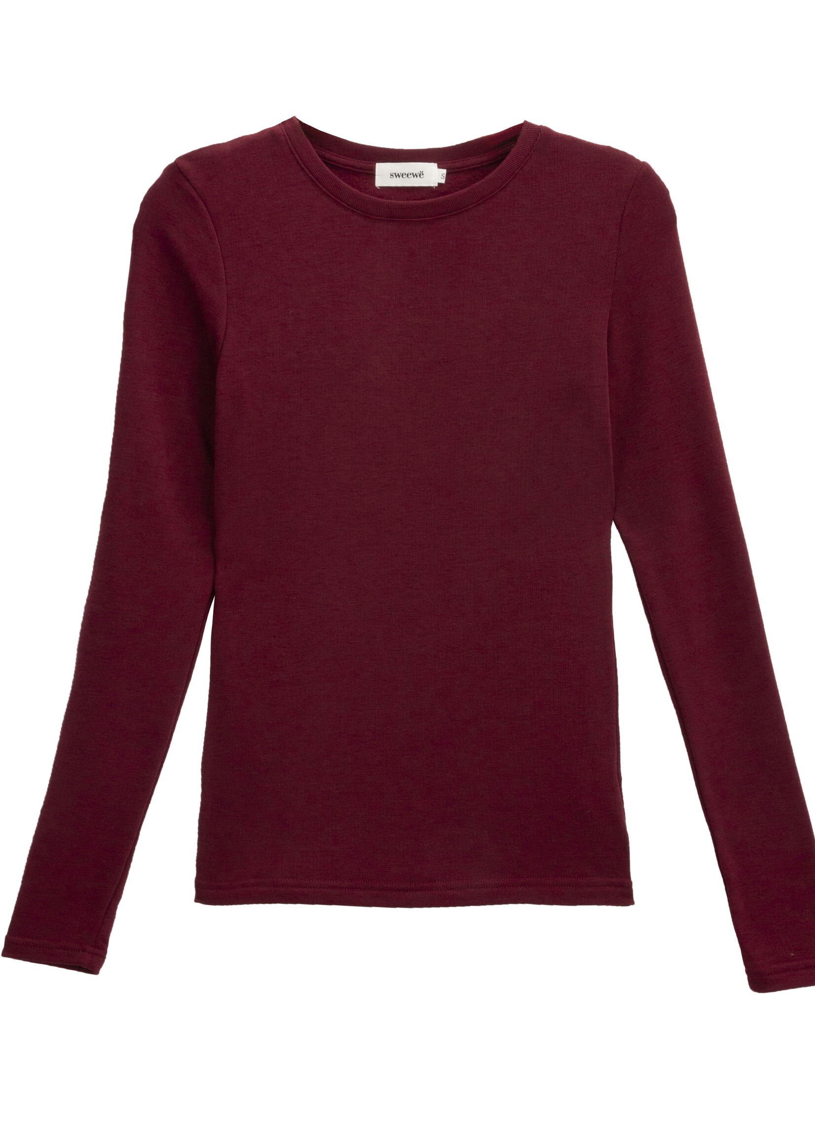 BASIC BURGUNDY TOP WITH FLEECE