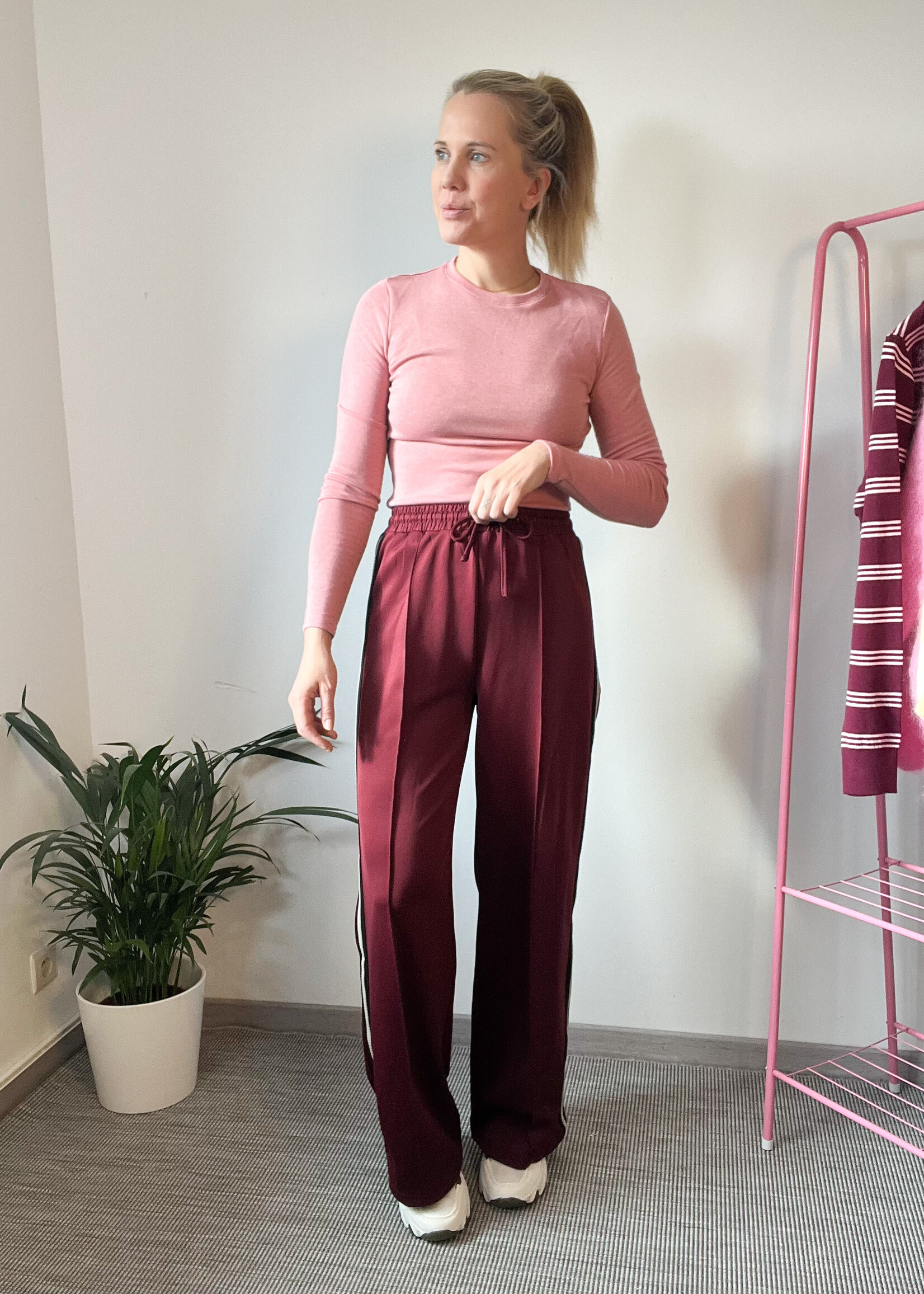 BASIC PINK TOP WITH FLEECE