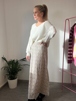 BEIGE LEO SKIRT
