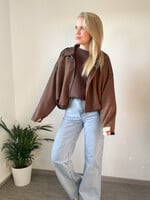 ESTEE JACKET BROWN one size