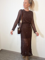 BROWN LACE DRESS