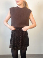 CHOCO MOHAIR KNIT TOP one size