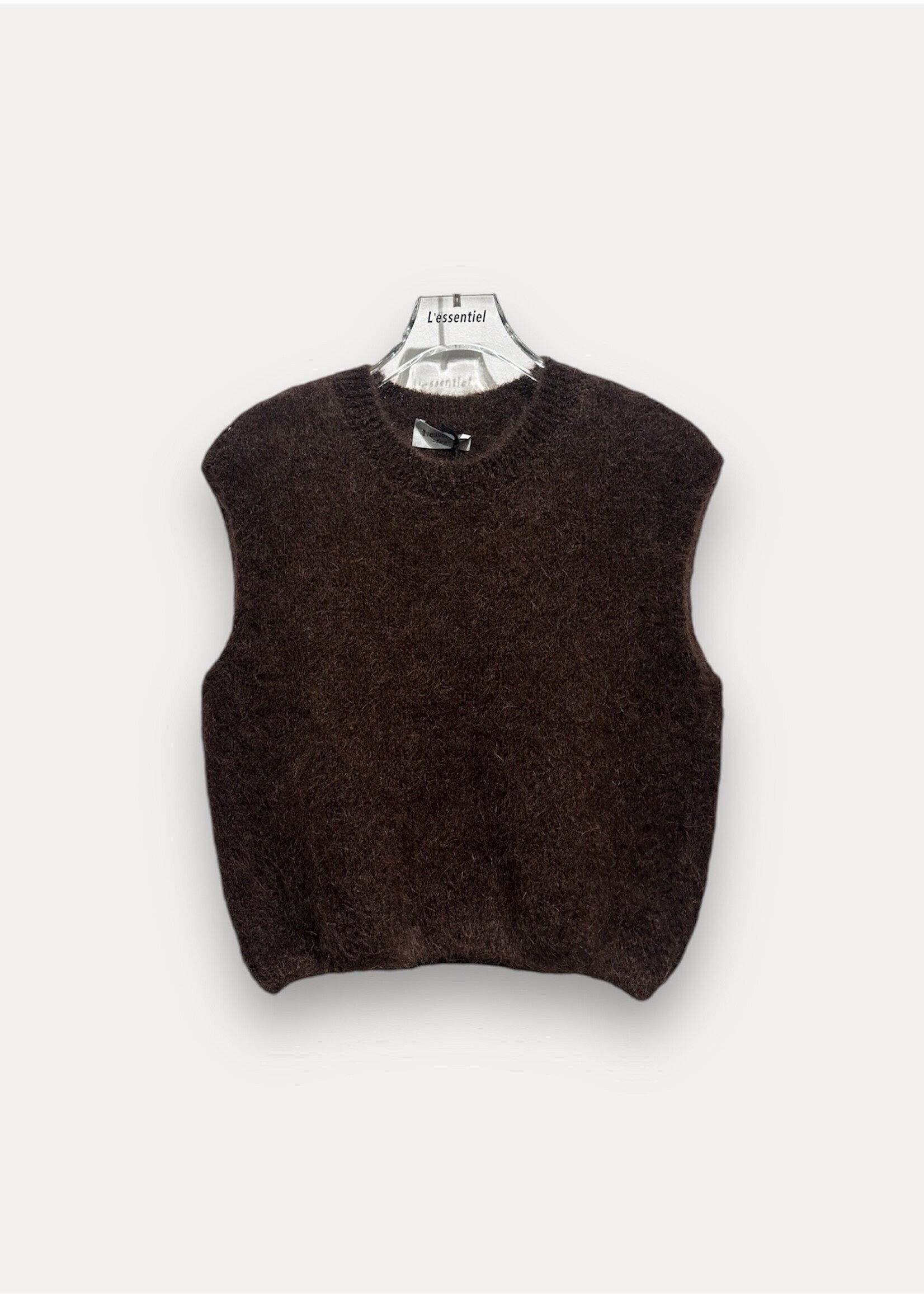 CHOCO MOHAIR KNIT TOP one size