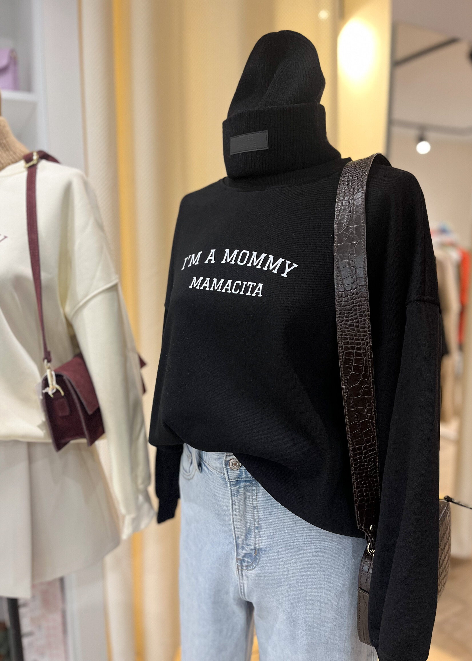 MAMACITA SWEATER BLACK One size