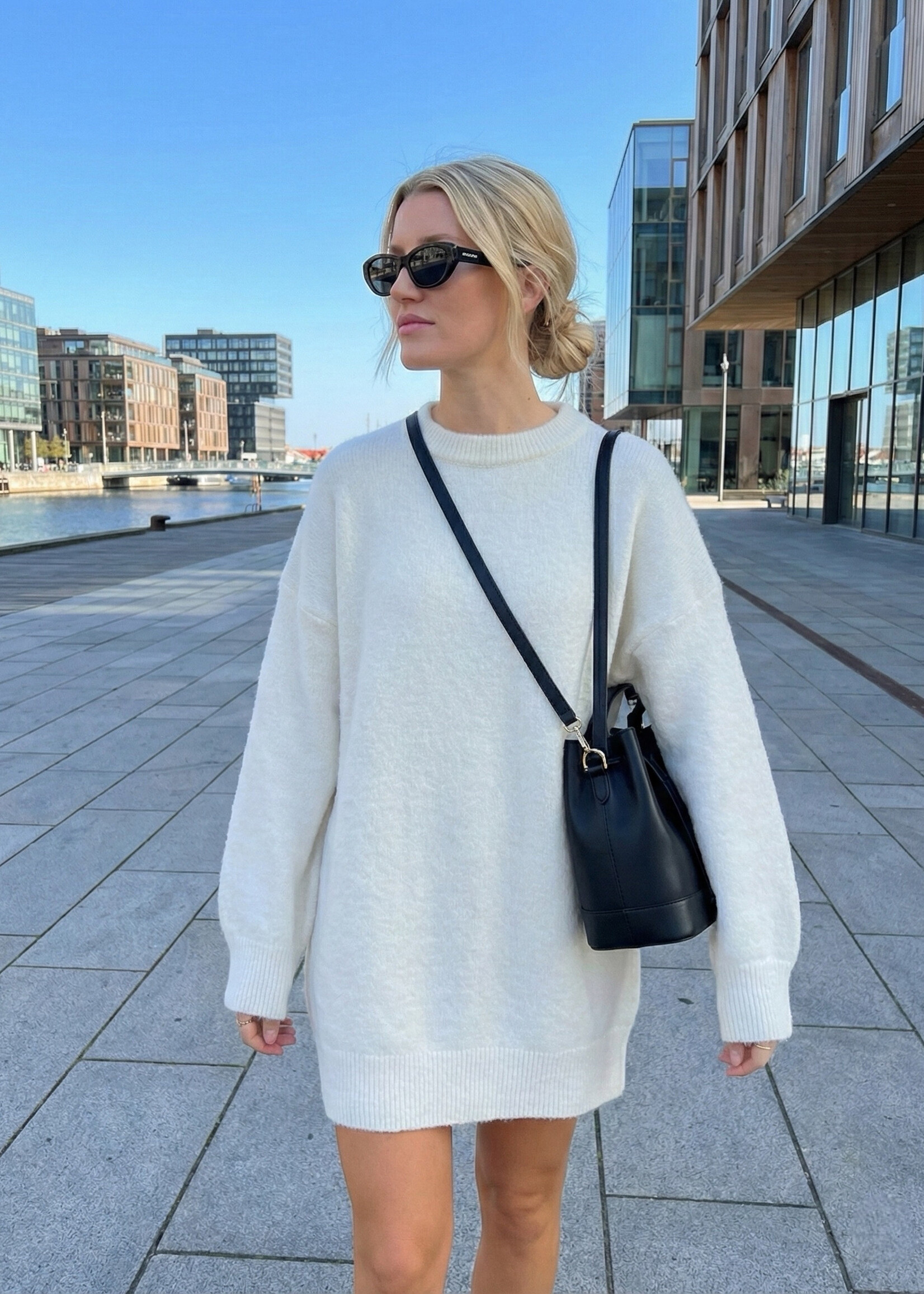 IVORY SAM KNIT DRESS one size