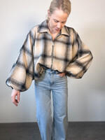 CHECKED BOMBER one size