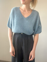 BABY ALPACA KNIT BLUE One size