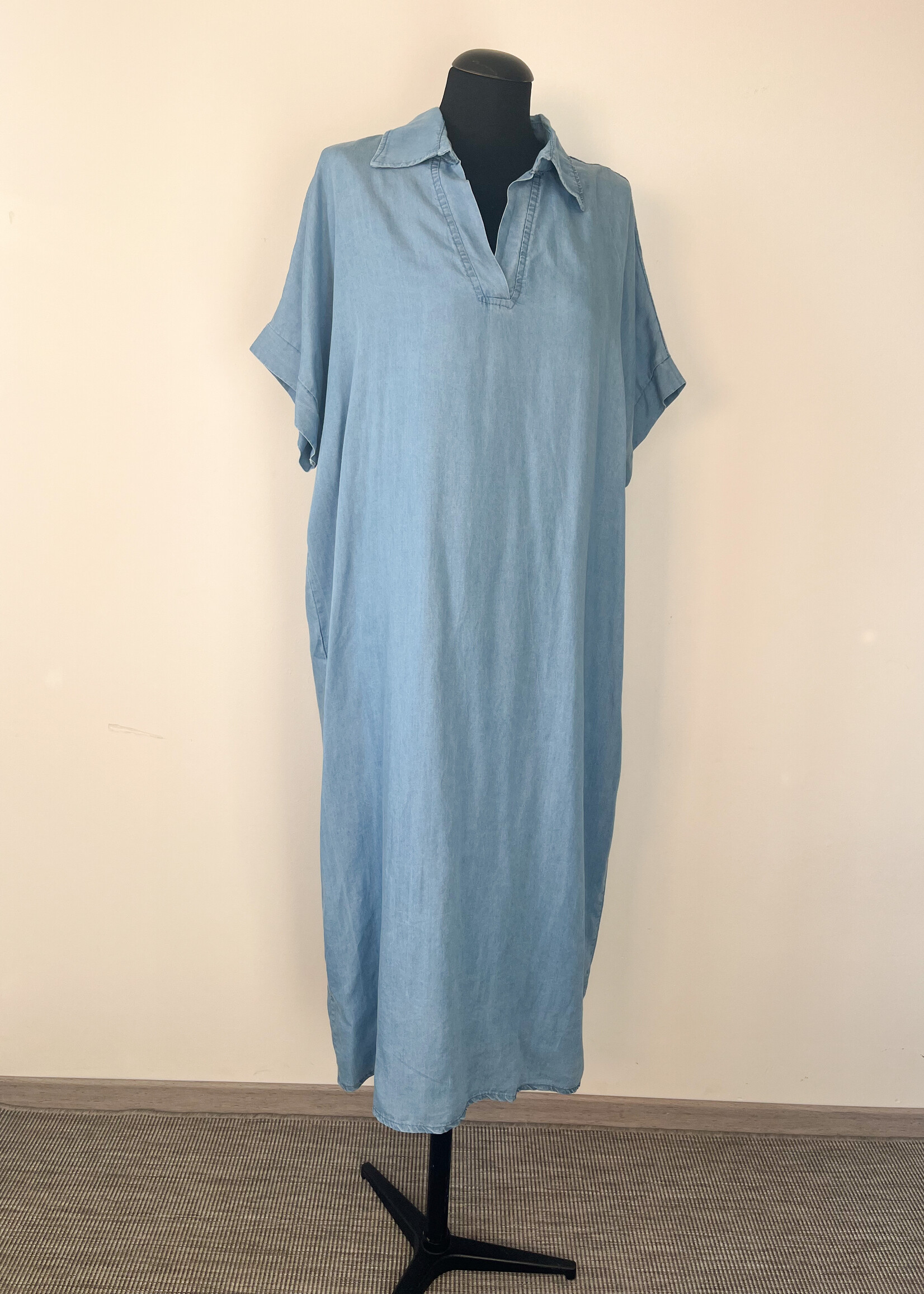 BLUE TENCIL DRESS