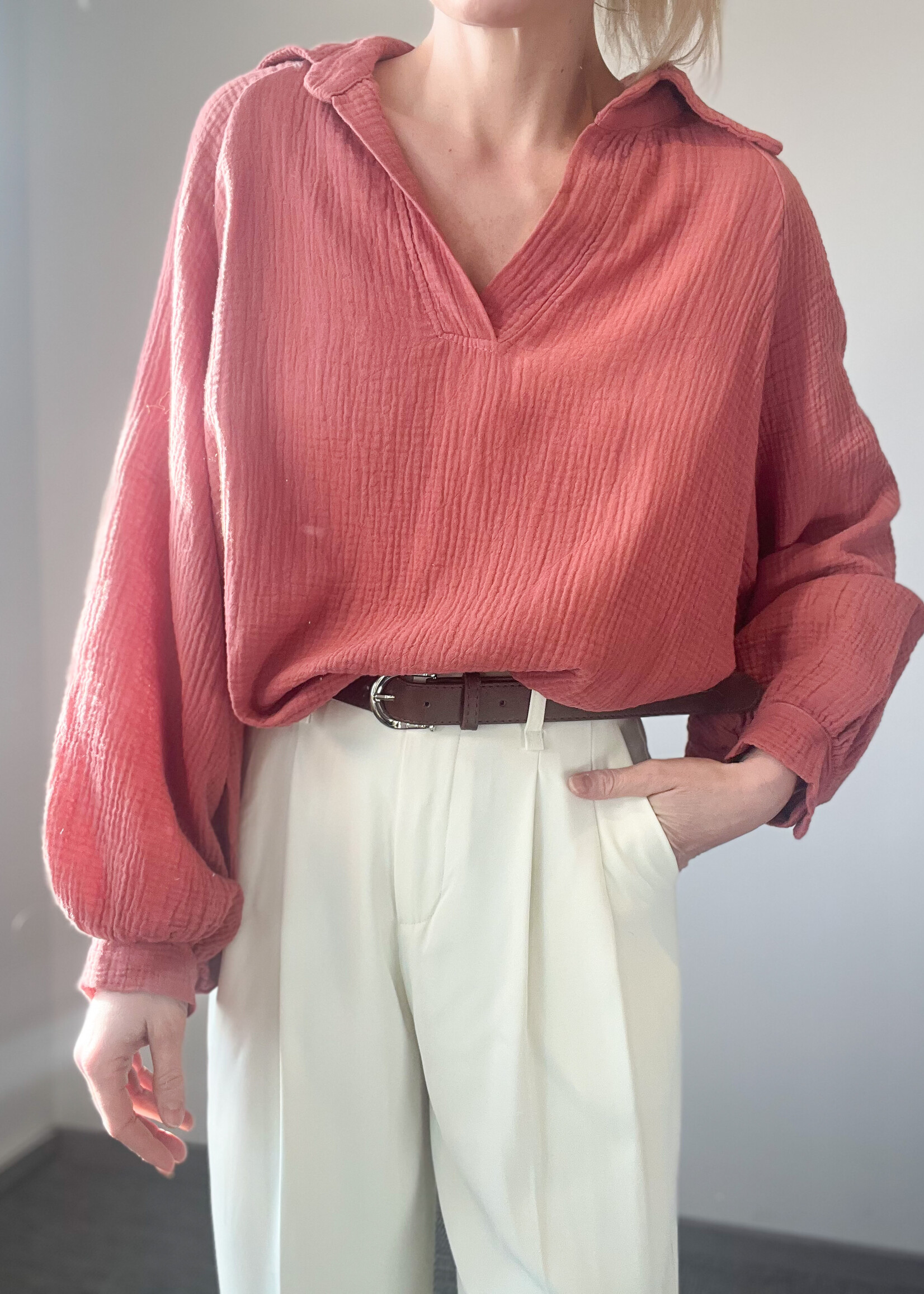 TETRA TERRACOTTA BLOUSE One size