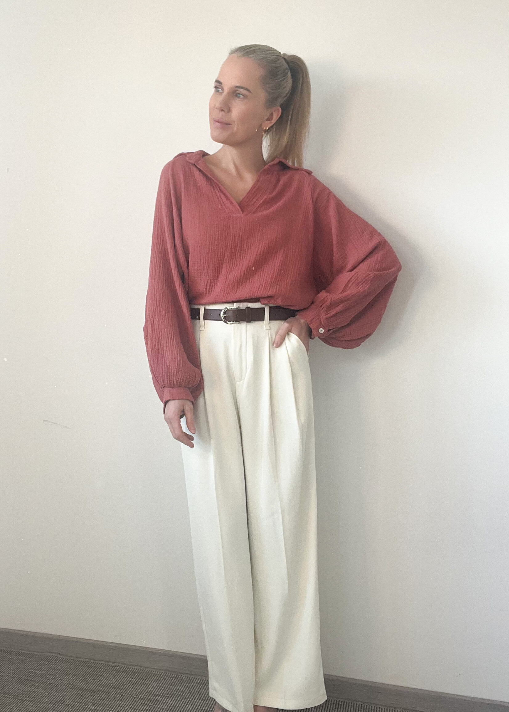 TETRA TERRACOTTA BLOUSE One size