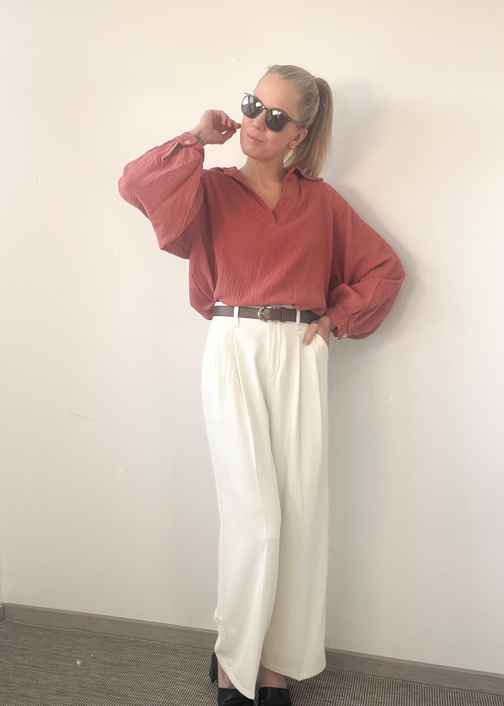 TETRA TERRACOTTA BLOUSE One size