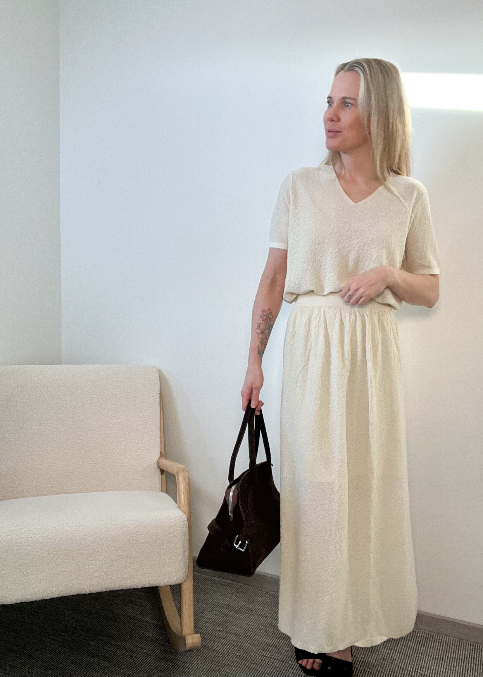 MANNIE CREME SKIRT one size