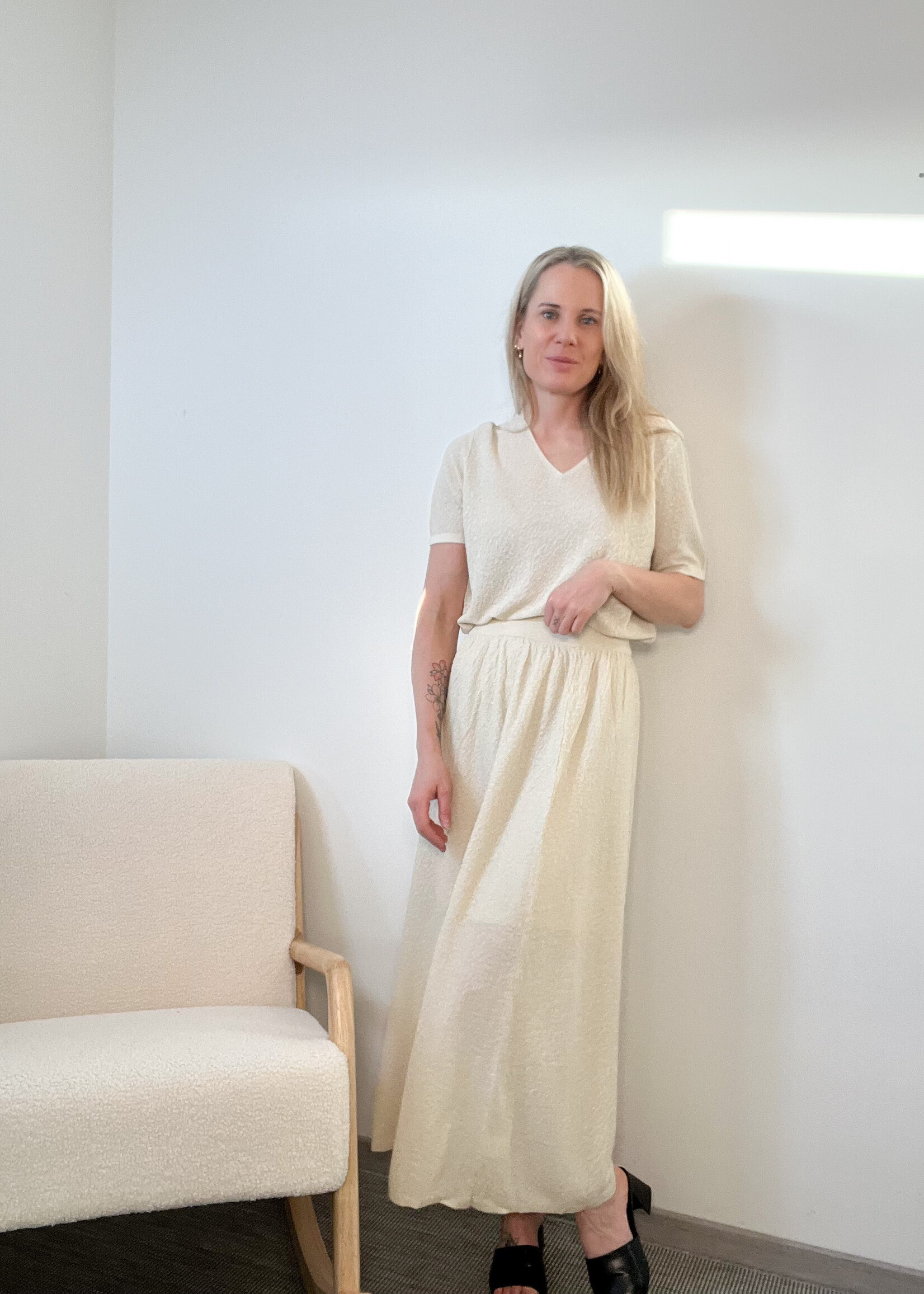 MANNIE CREME SKIRT one size