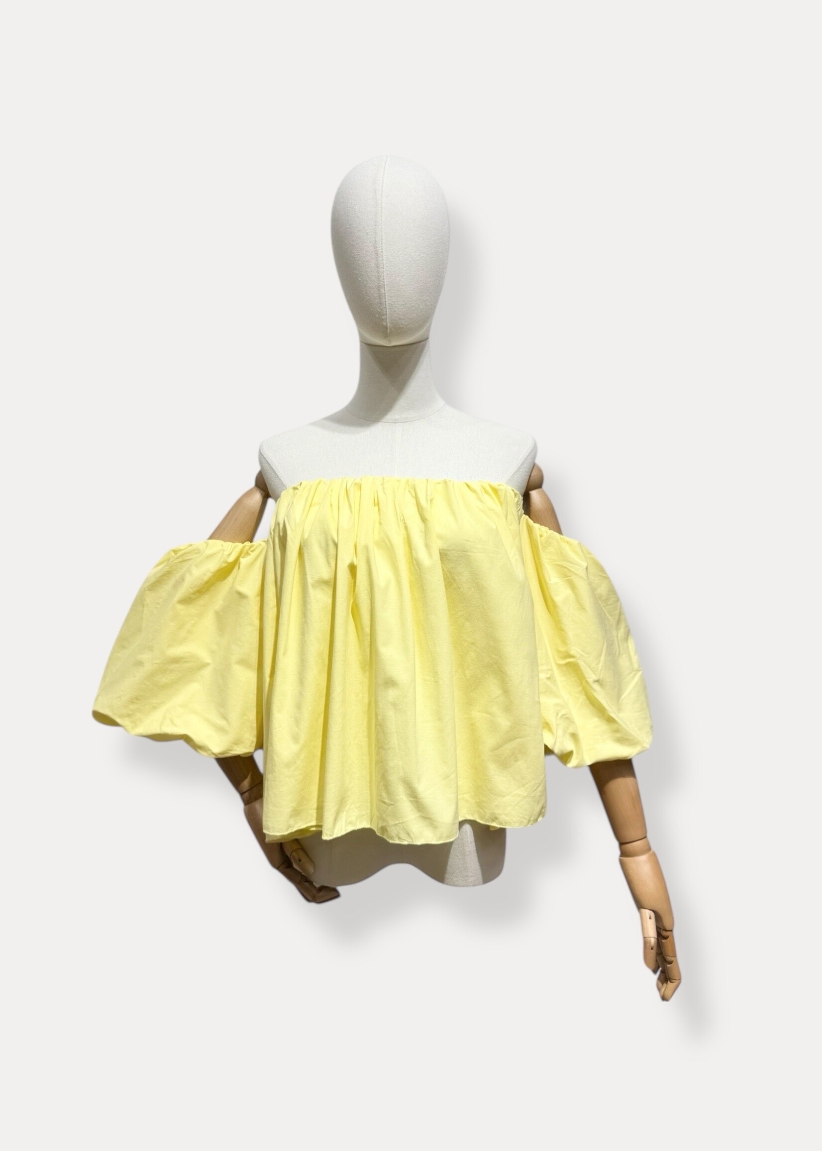 YELLOW OFFSHOULDER TOP One size