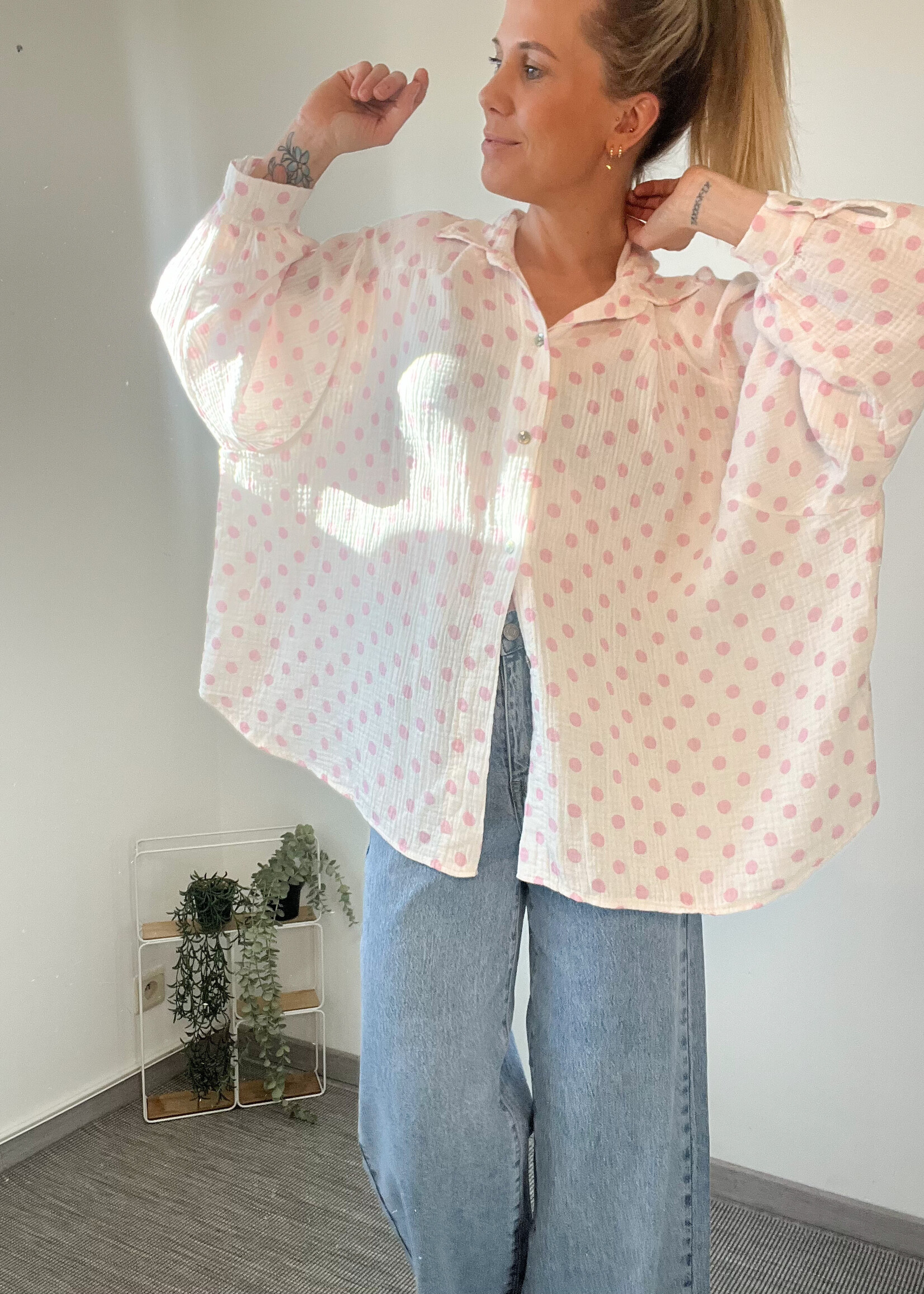 MAXIME BLOUSE PINK one size