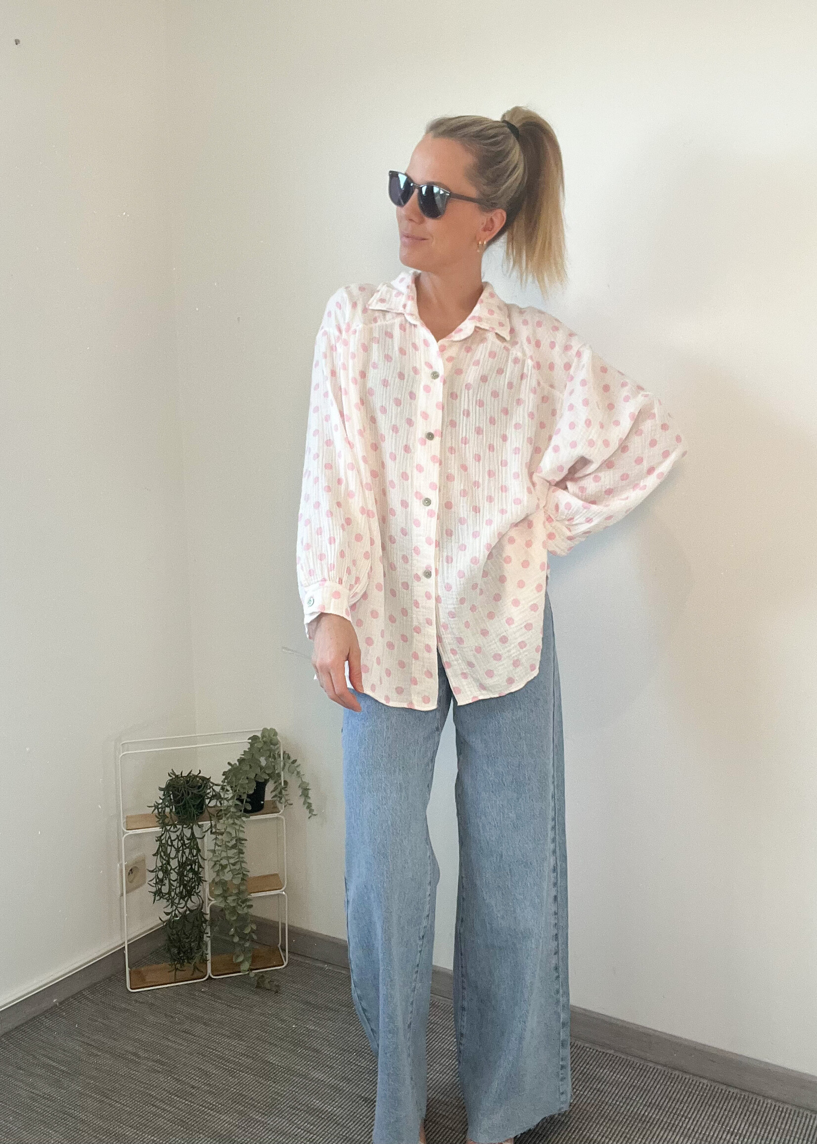 MAXIME BLOUSE PINK one size