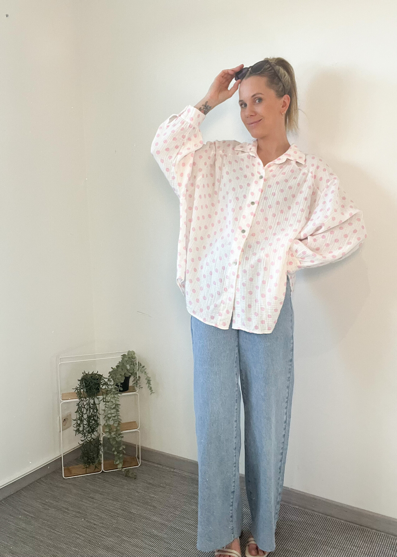 MAXIME BLOUSE PINK one size