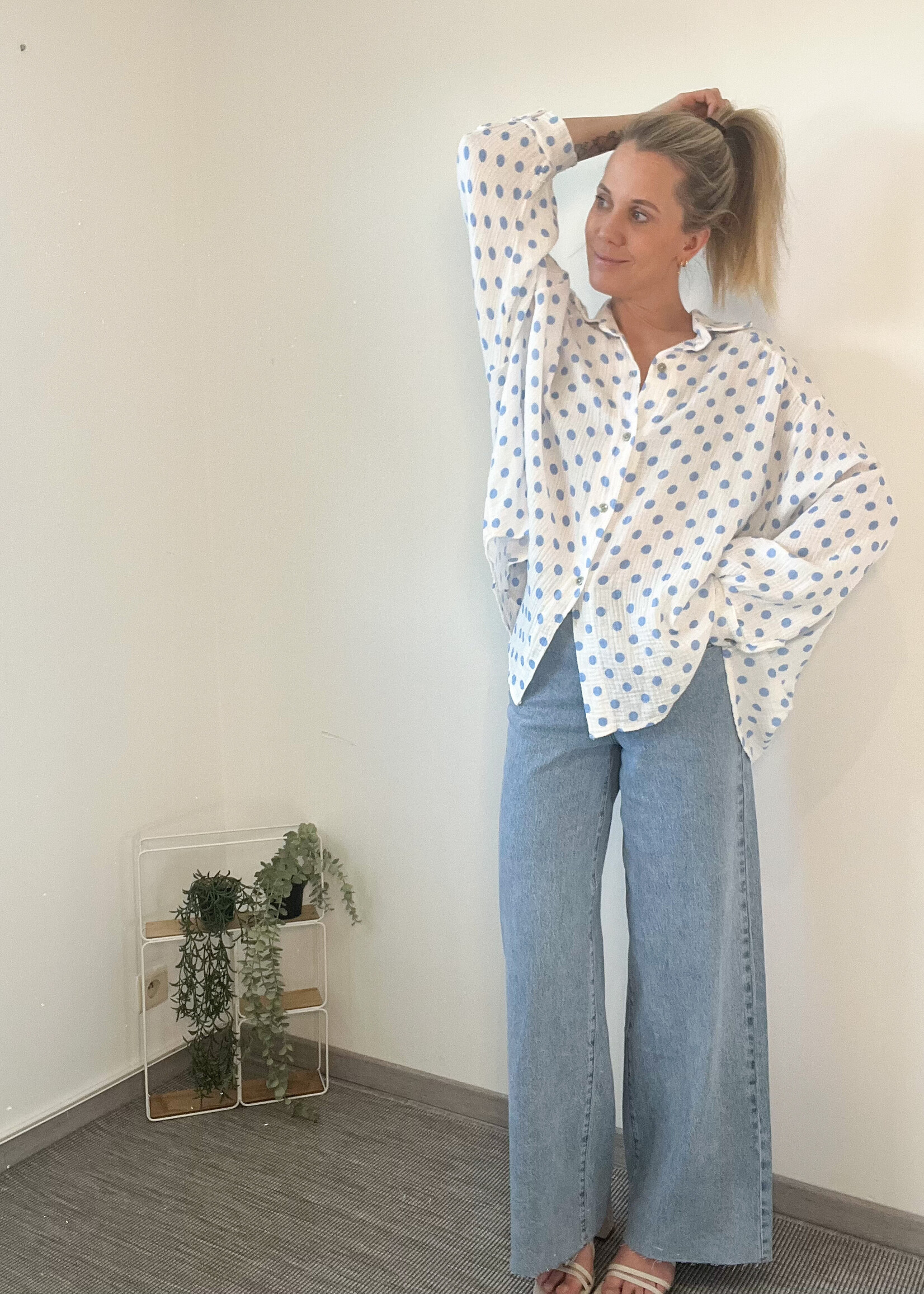 MAXIME BLOUSE BLUE one size