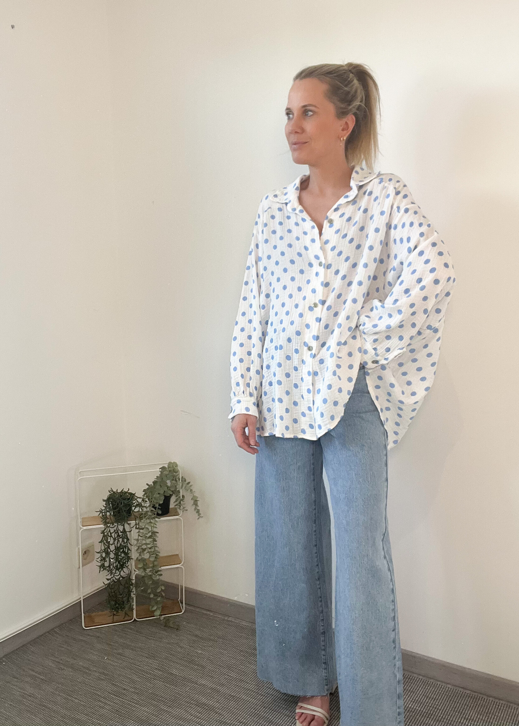 MAXIME BLOUSE BLUE one size