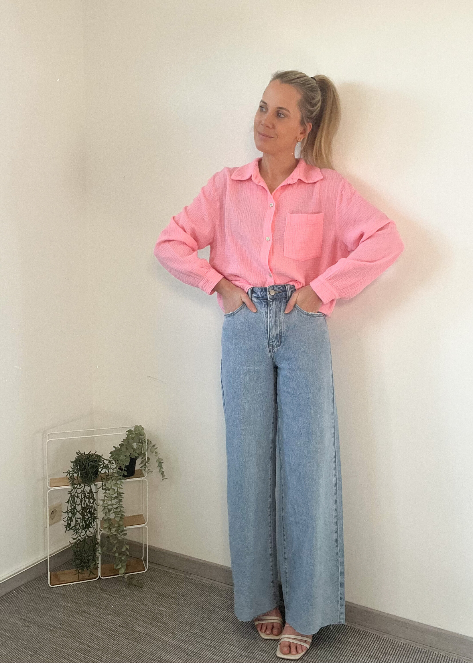 LUCIA PINK BLOUSE one size