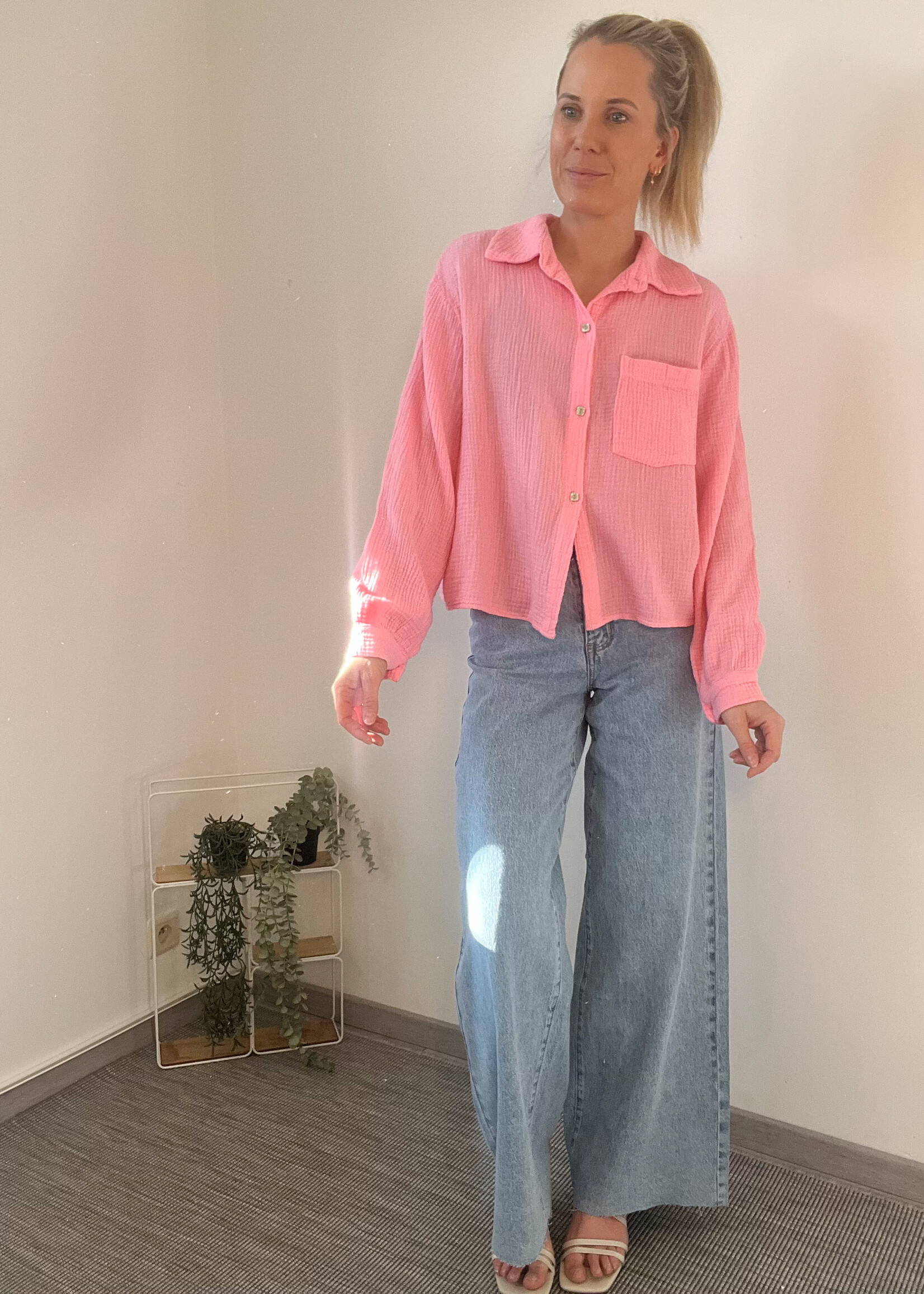 LUCIA PINK BLOUSE one size