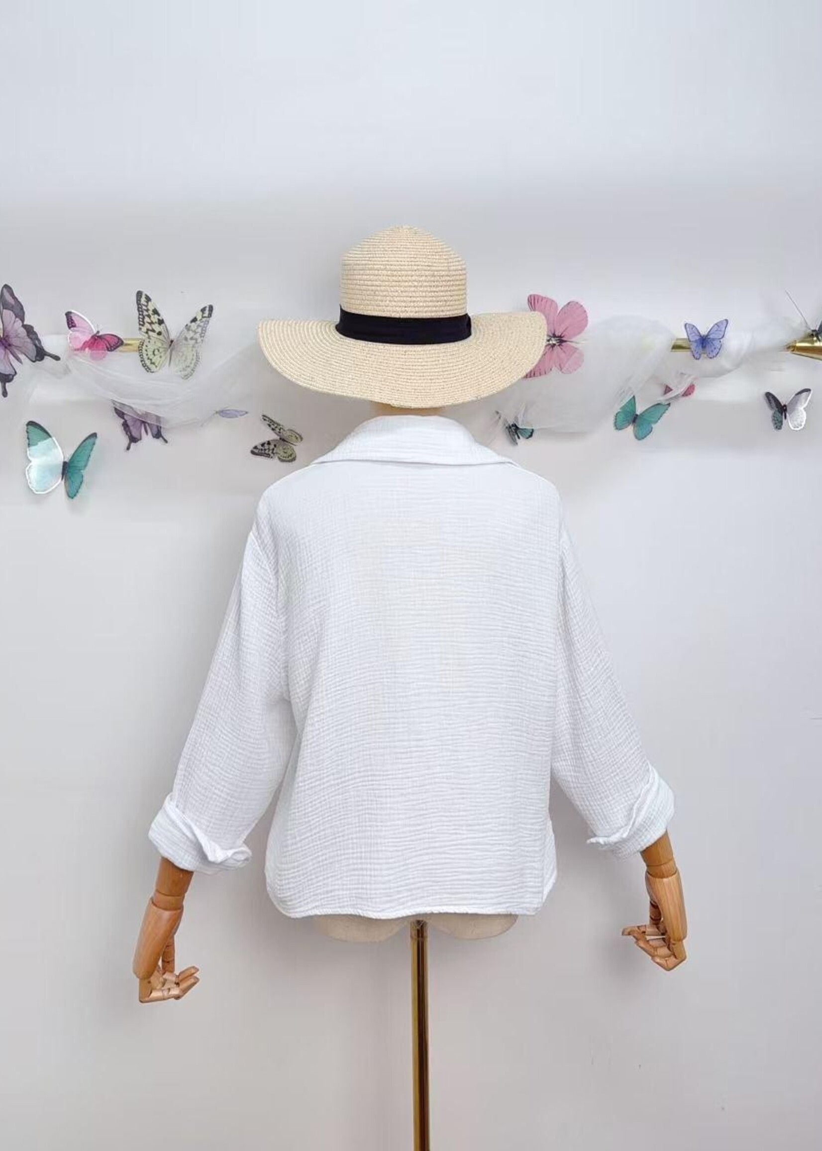 LUCIA WHITE BLOUSE one size