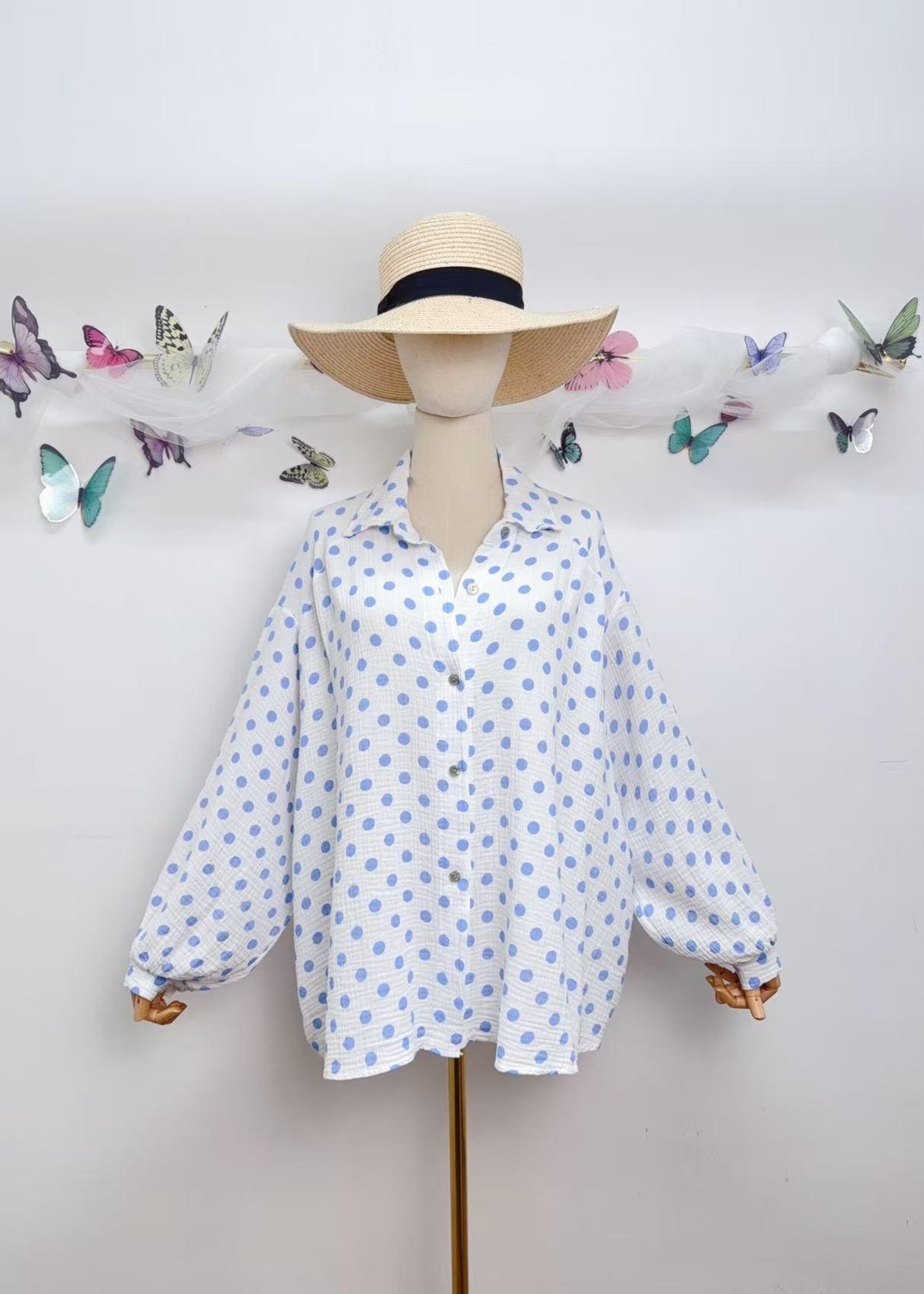 MAXIME BLOUSE BLUE one size