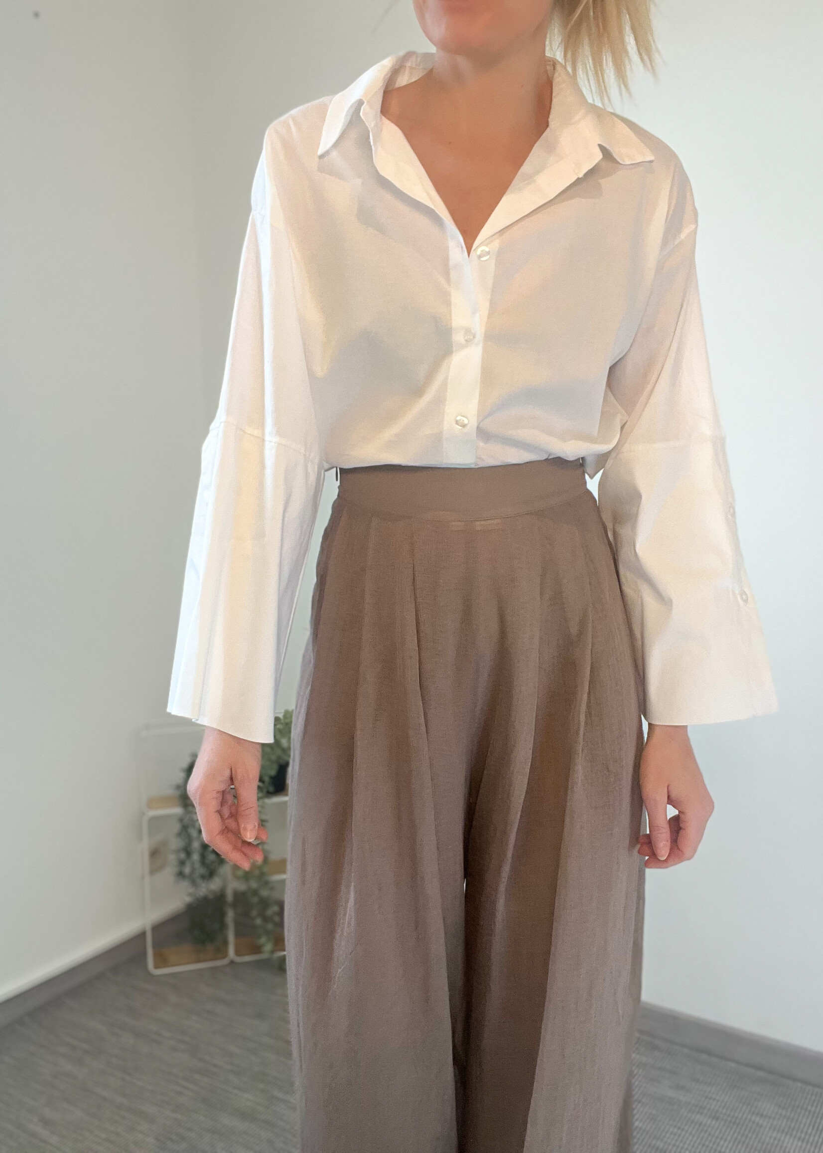 WHITE JOANNA BLOUSE one size