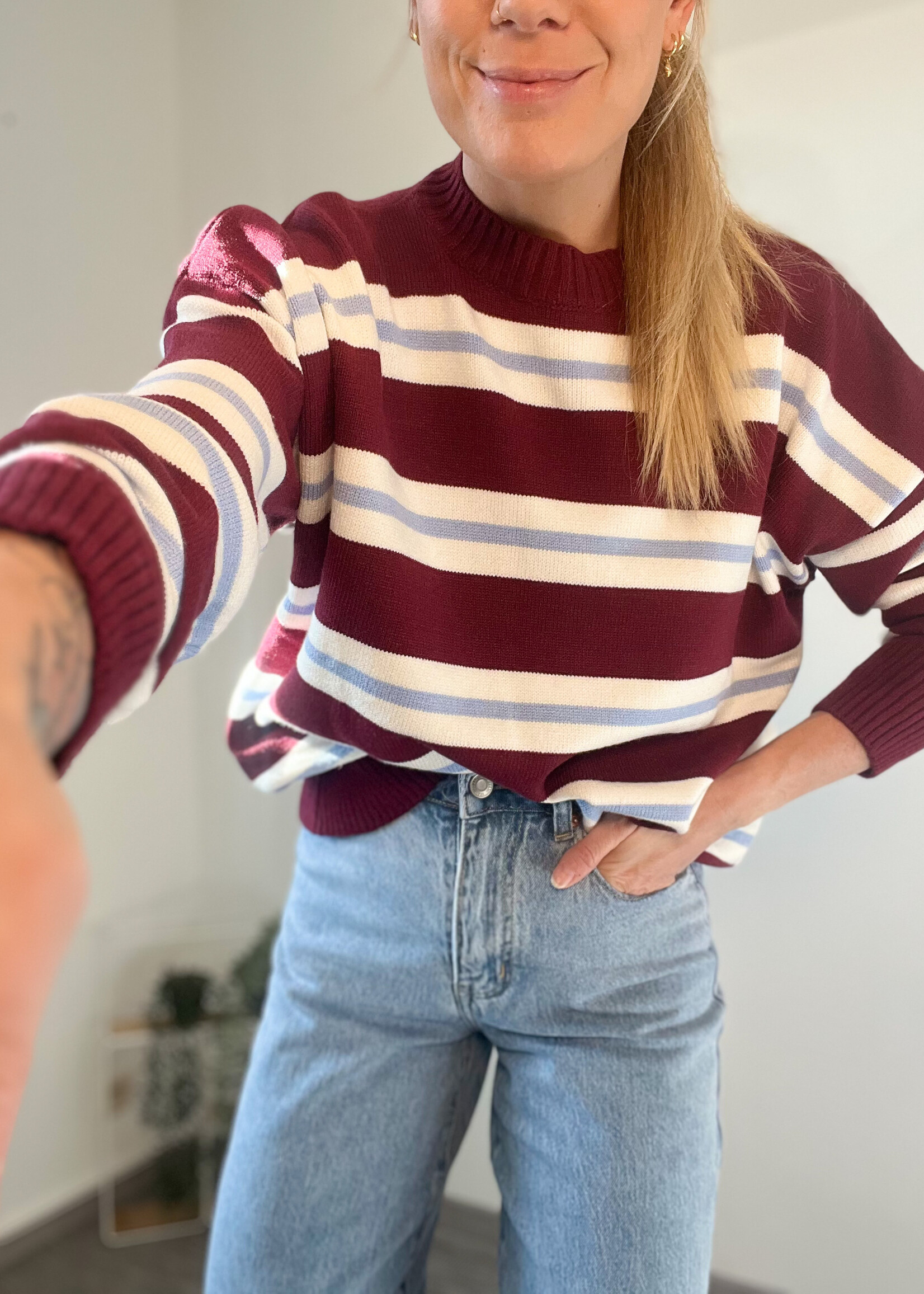 MASON BURGUNDY PULL One size