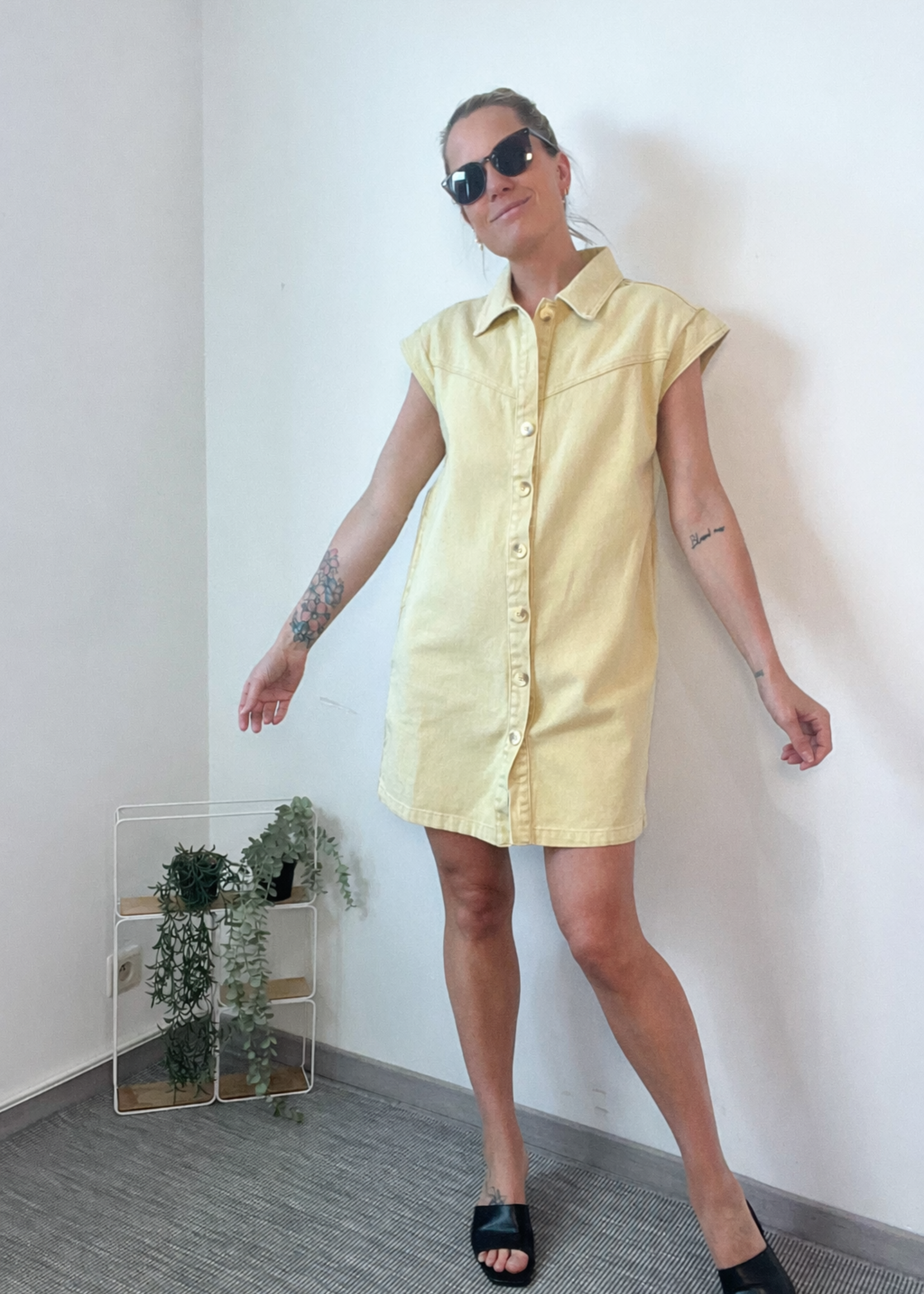 CHARLOT YELLOW DRESS DENIM