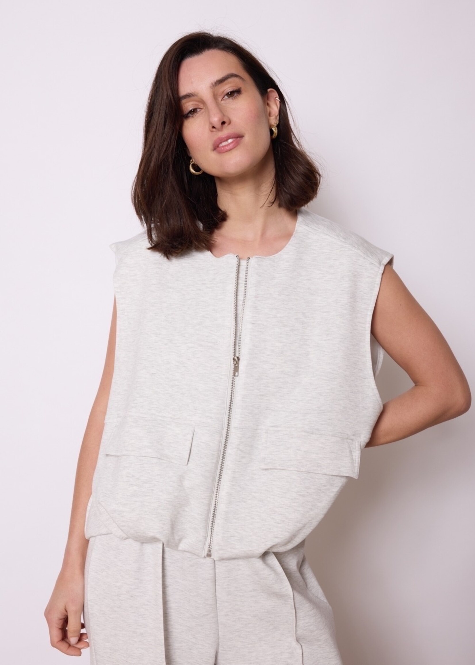 GREY KARRI TOP One size