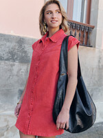 CHARLOT REDISH DENIM DRESS