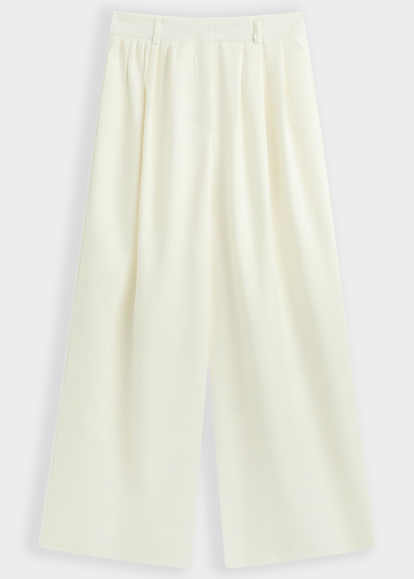 SILKY IVORY PANTS
