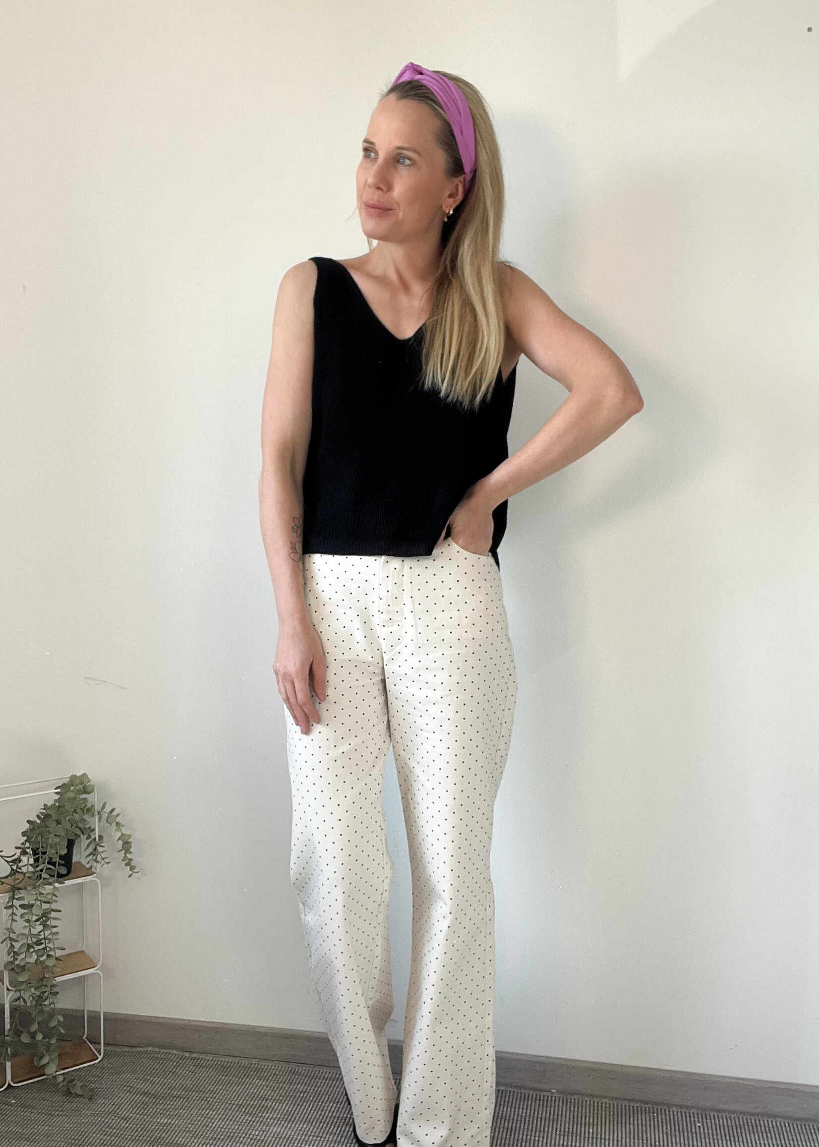 KNOT TOP BLACK One size