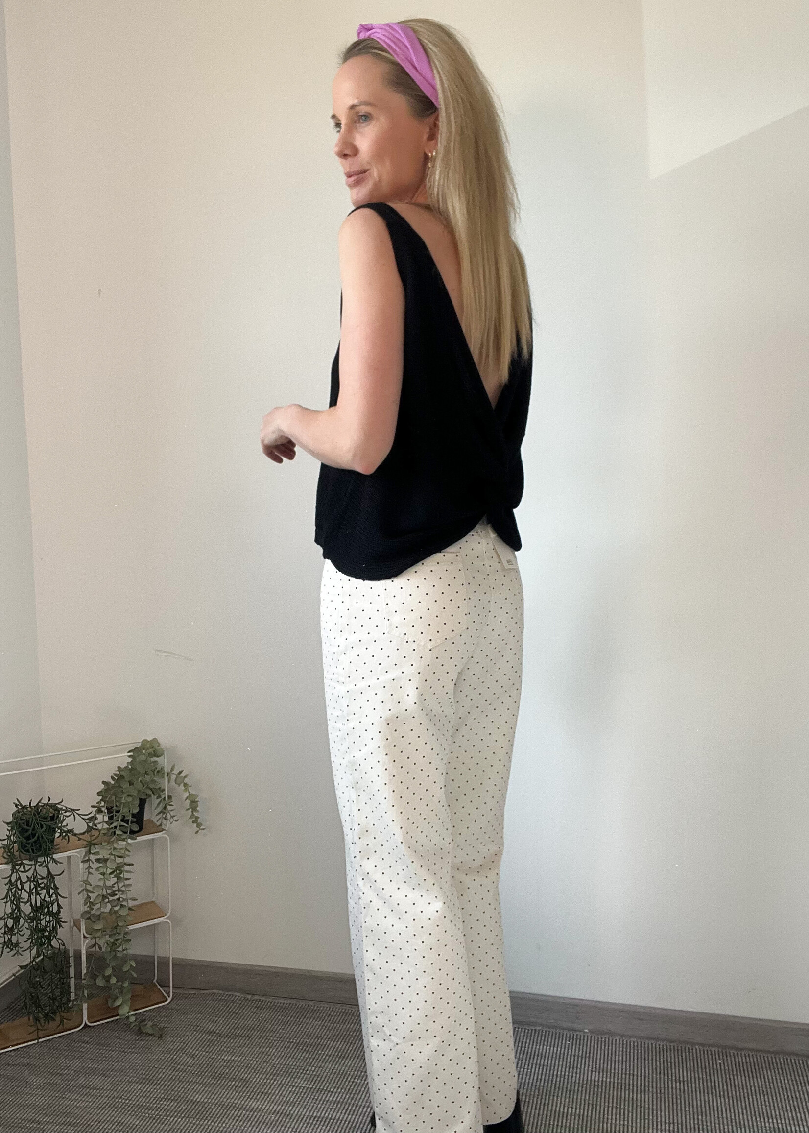 KNOT TOP BLACK One size