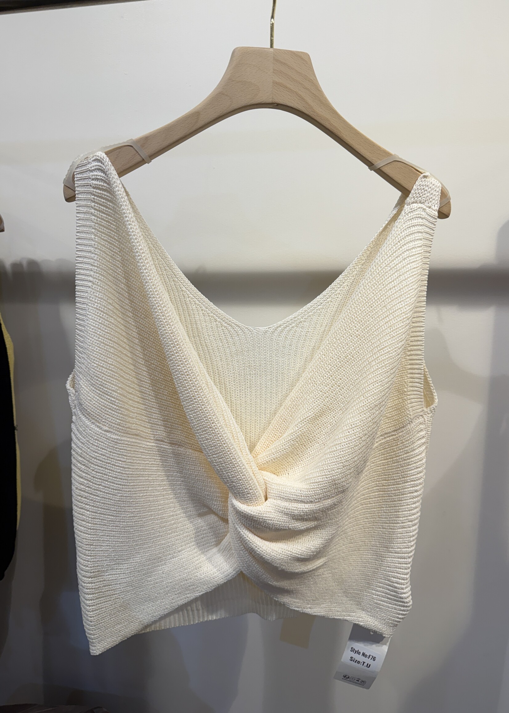 KNOT TOP BEIGE One size