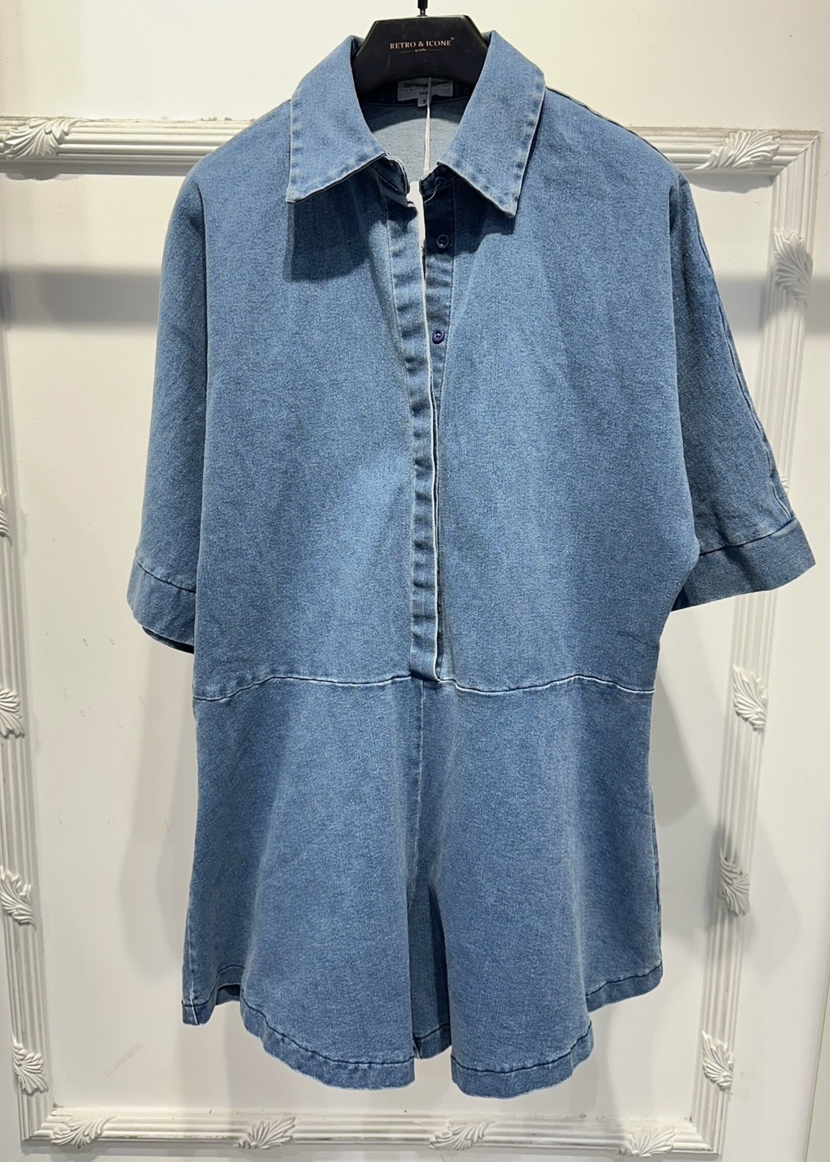 MINA DENIM PLAYSUIT