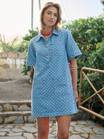 DENIM DOTS DRESS
