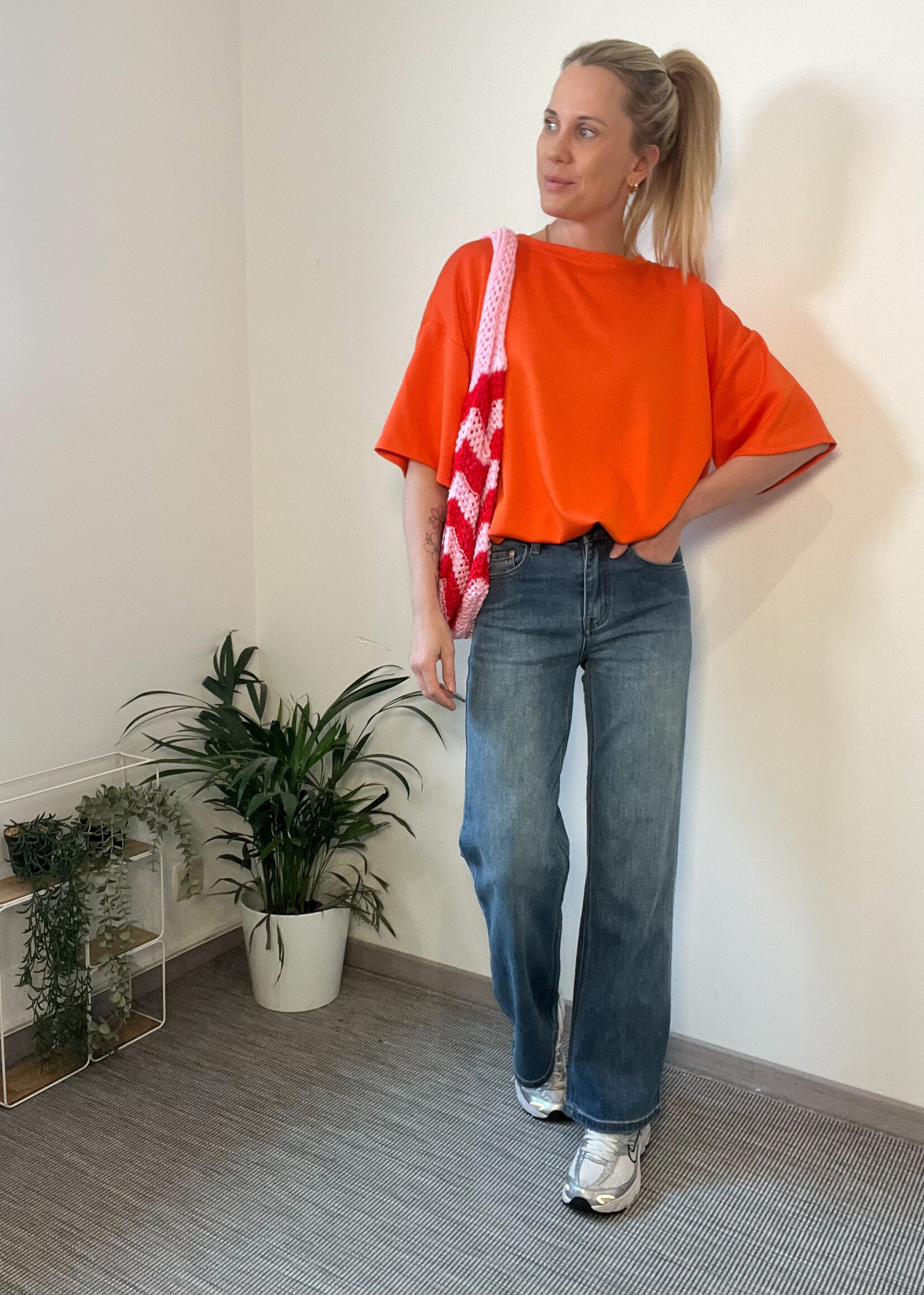 ORANGE HARLOW TOP One size