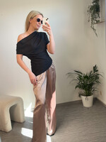MOCHA SATIN PANTS