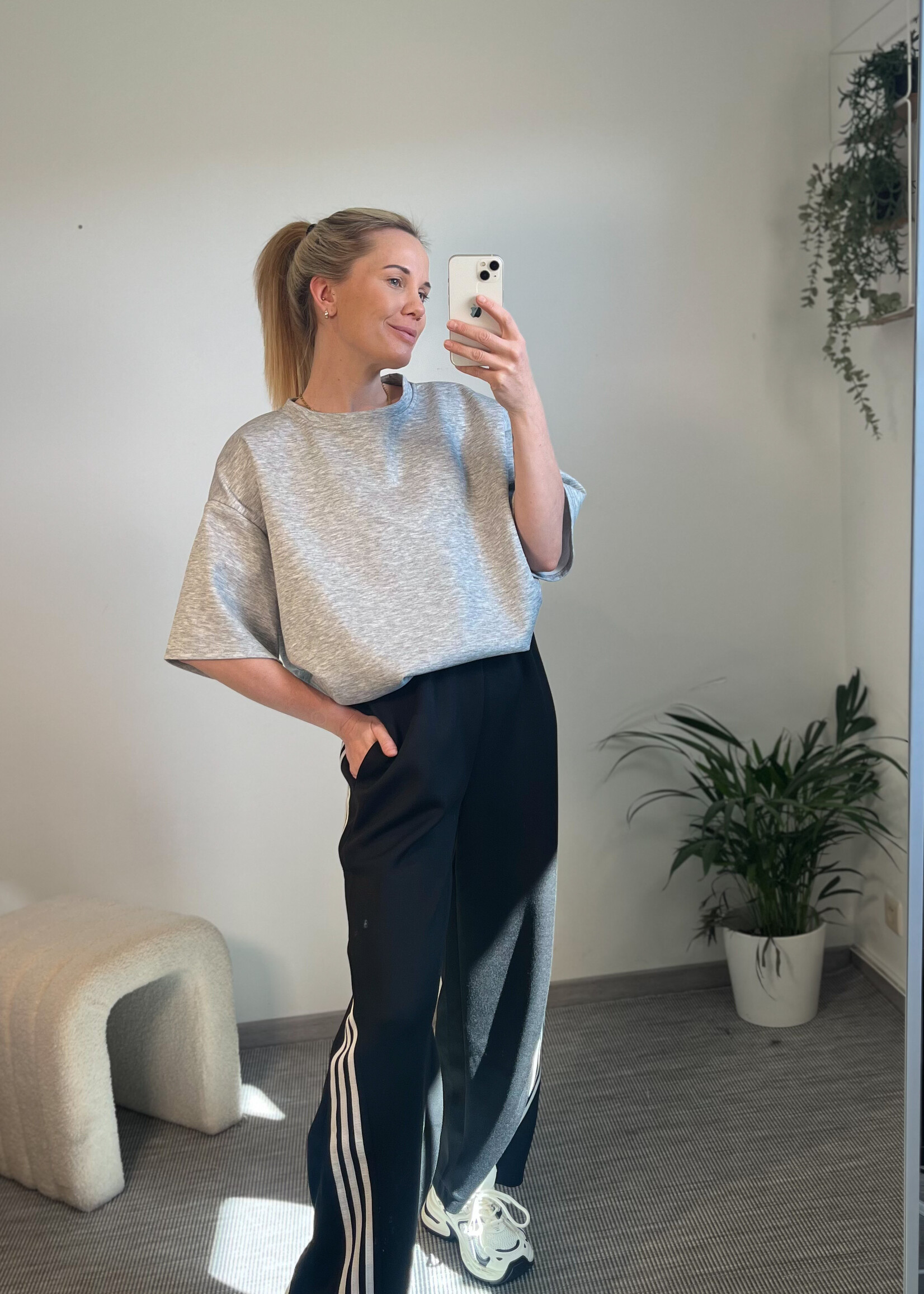 GREY HARLOW TOP one size