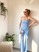 JESSY LIGHT BLUE TOP BANDEAU one size
