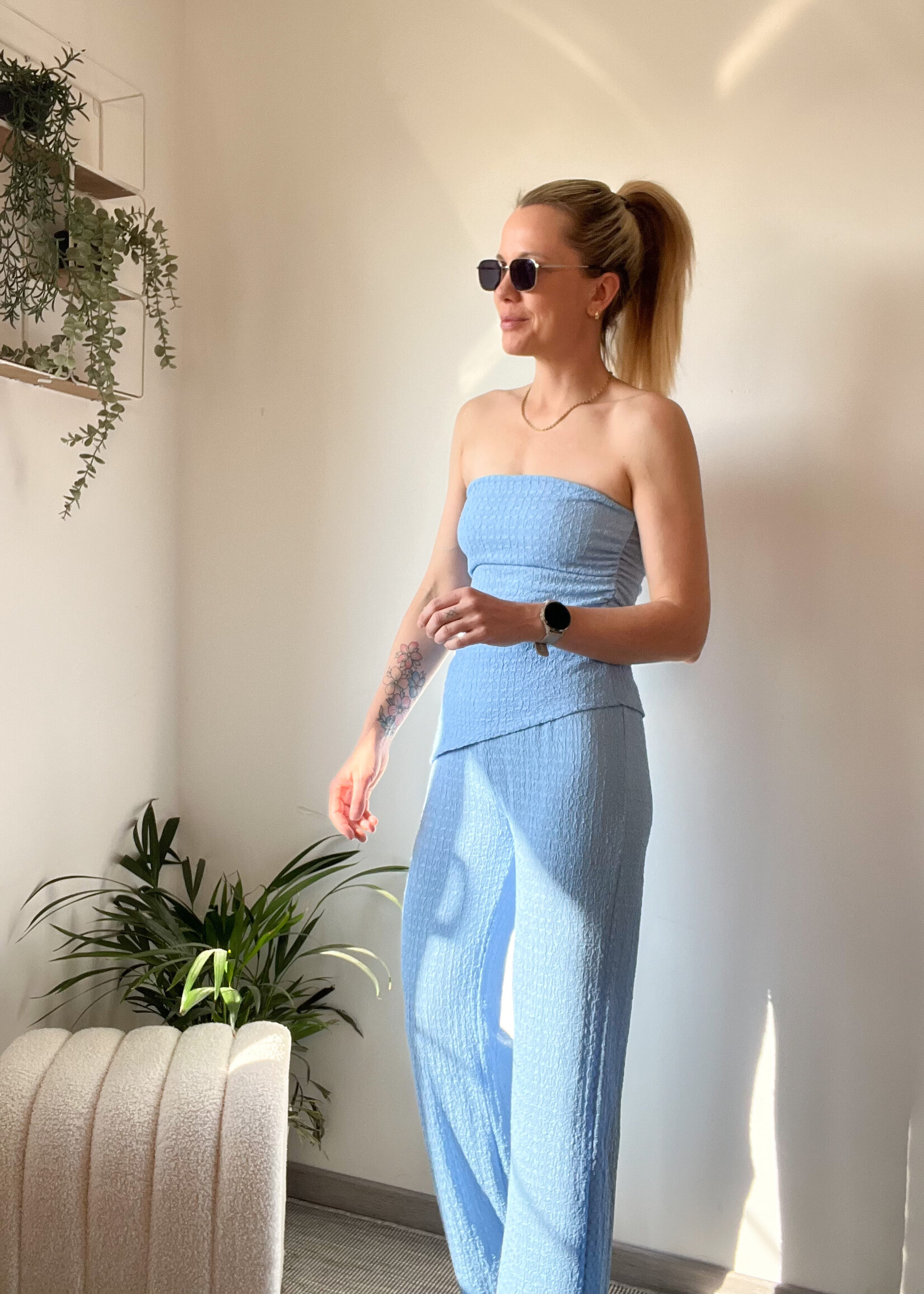 JESSY LIGHT BLUE PANTS one size
