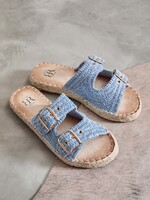 CARO BLUE SLIPPERS