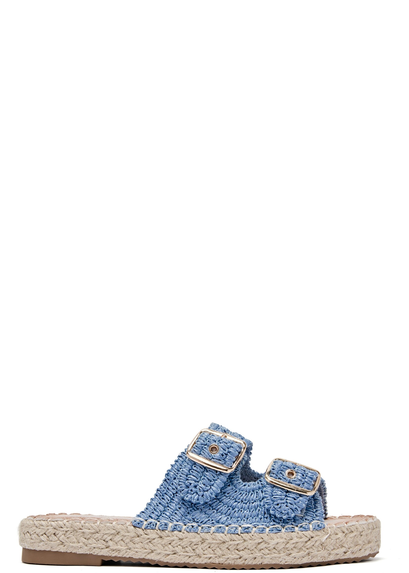 CARO BLUE SLIPPERS