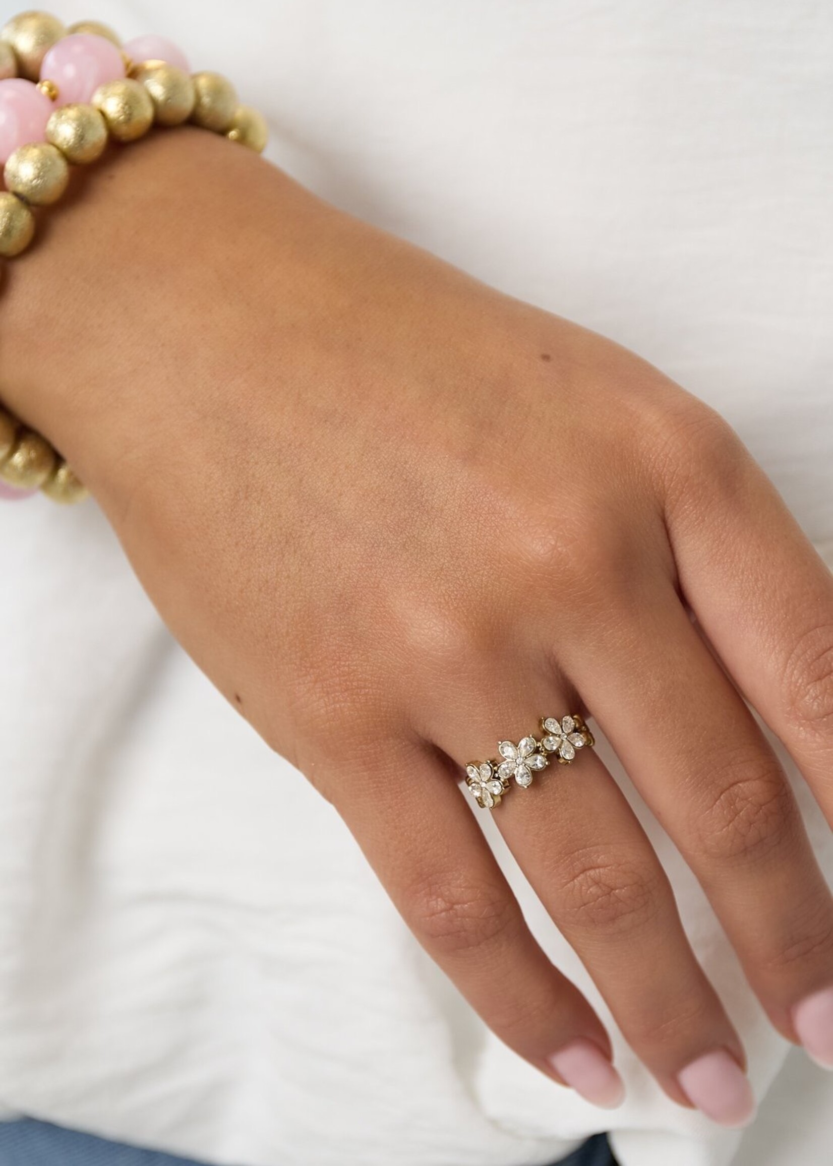 FLOWER RING verstelbaar
