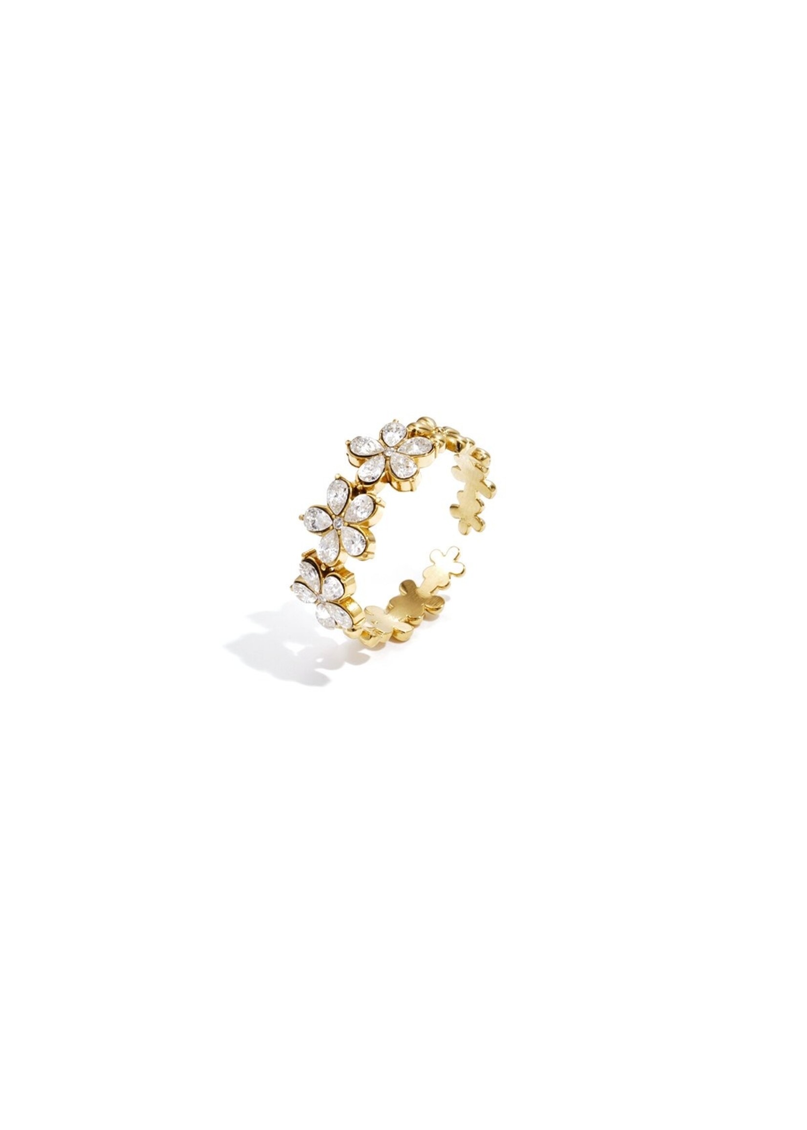 FLOWER RING verstelbaar